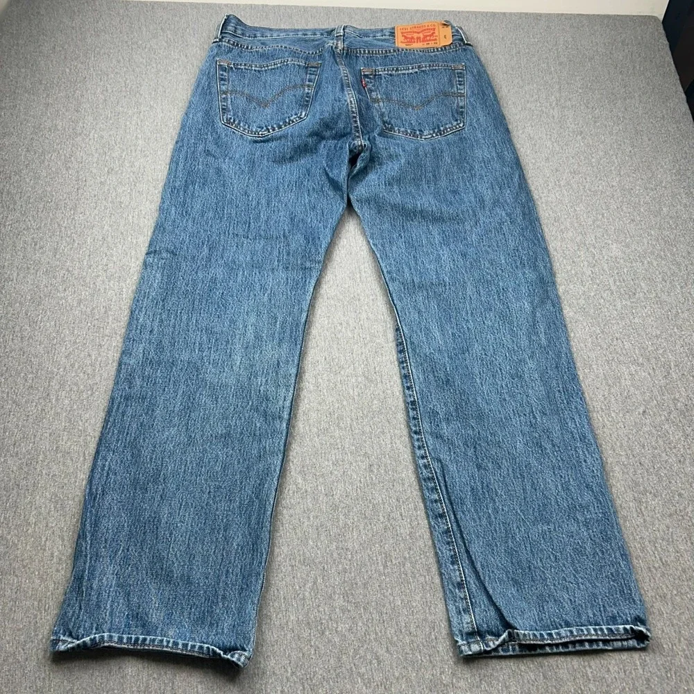 Levi's 501XX Button Fly Jeans Mens 36x30 Straight Leg Blue Denim Pants